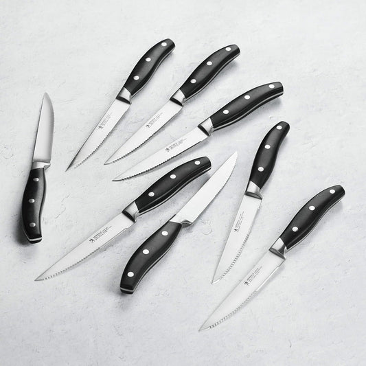 Forged Contour 8-pc Steak Knife Set - Black