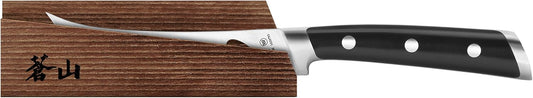 Cangshan TS Series 1020809 Swedish 14C28N Steel Forged 5-Inch Tomato/Cheese Knife and Wood Sheath Set
