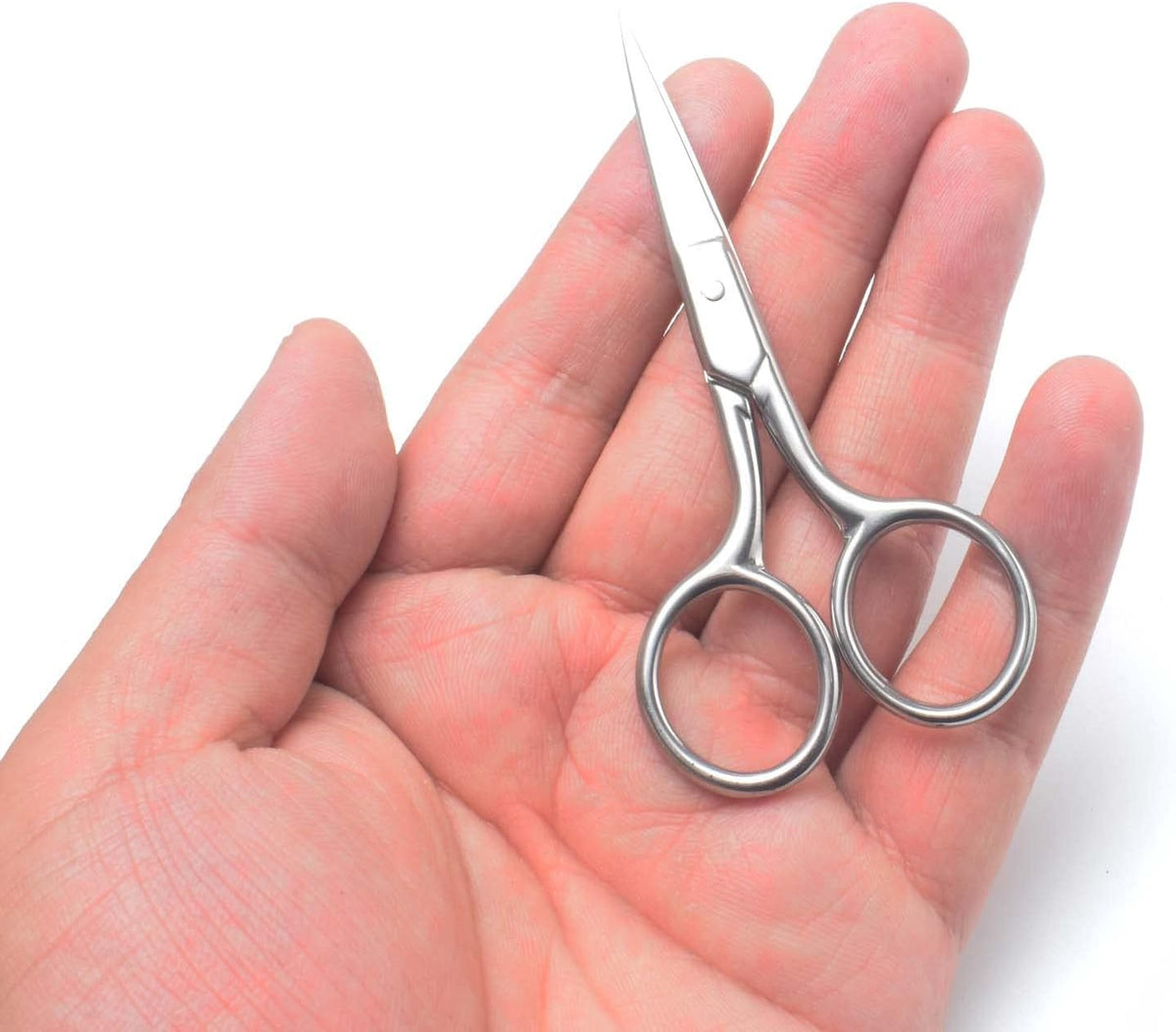 Professional Grooming Scissors for Men Facial Hair Removal | Personal Care, Ear Nose Eyebrow Trimming, Stainless Steel Fine Straight Tip Scissors