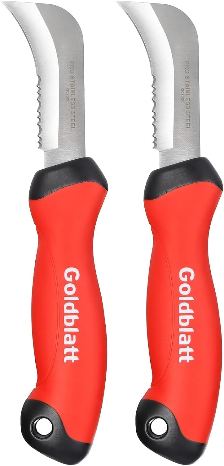 Heavy Duty Carpet Knife, Linoleum Cutter & Hook Knife for Roofing