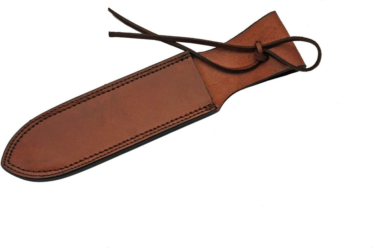 12" Brown Genuine Leather Dagger/Knife Sheath