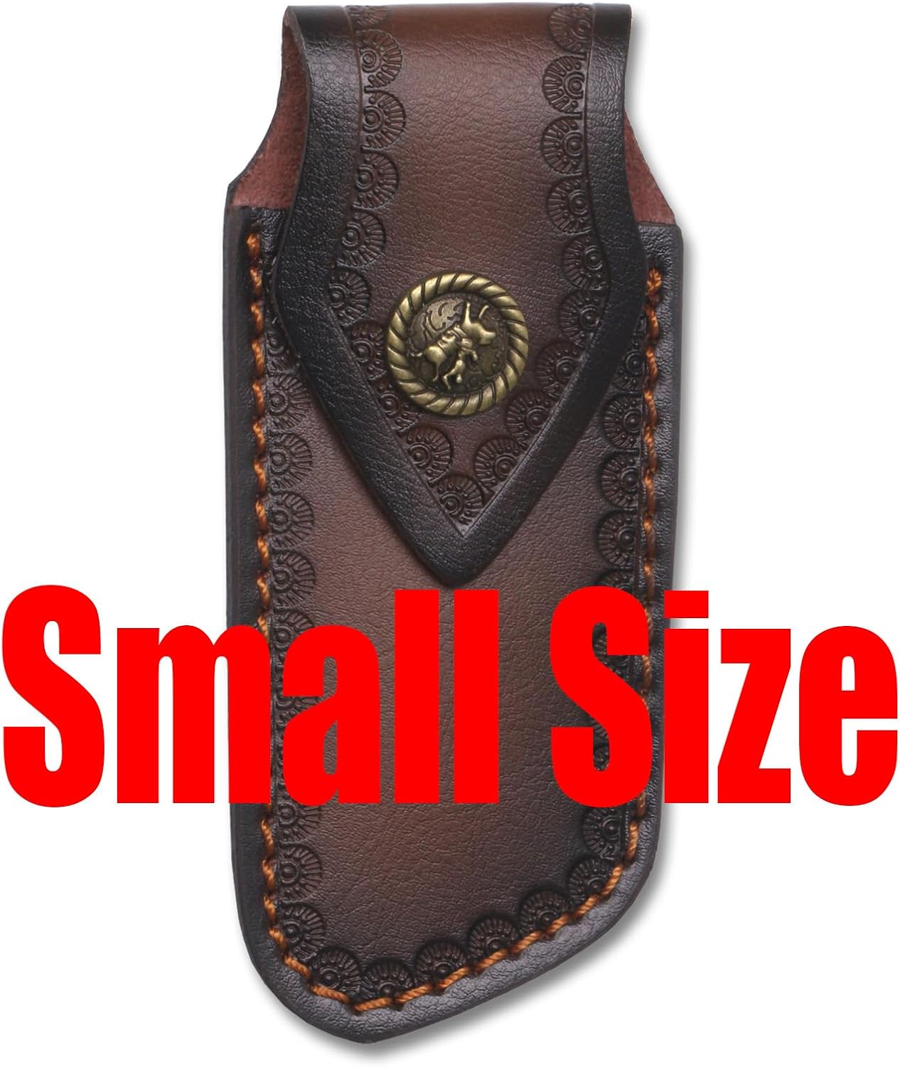 4.5" Pocket Sheath, Genuine Leather Sheaths for Belt, Buck Pocket Holster Case, Shop Sheath Holder for Men (Large-5.47 * 2.48in)