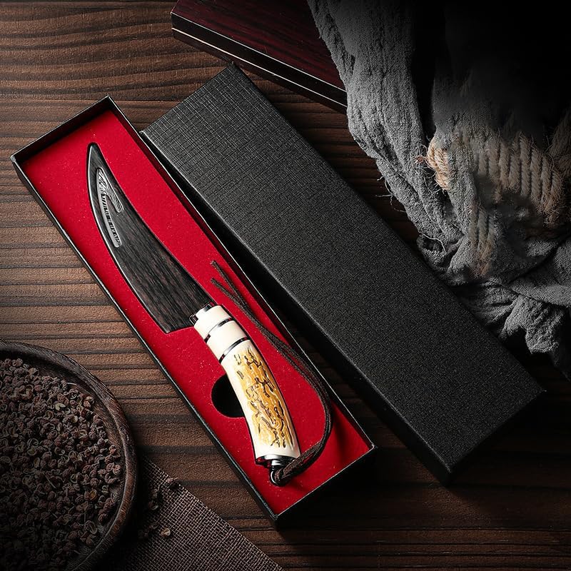 8.6-inch Fish Fillet Knife,High Carbon Stainless Steel Flexible Narrow Blade,Extremely Sharp,Used for Fish Cleaning,Non Slip Handle,Suitable for Fishing,Camping and Home Kitchens