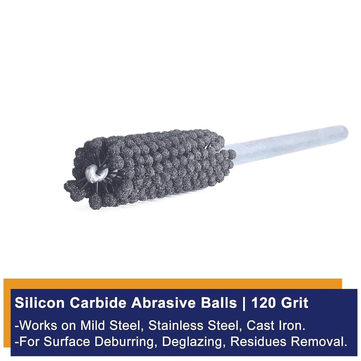 Garhgi 0.591"(15mm) Cylinder Hone with 120 Grit SC Ball Tool | Silicon Carbide Ball Style Honing, Deburring Crosshatch Edge Blending, Automotive Engine Block Piston Ring Valve Guide Tube