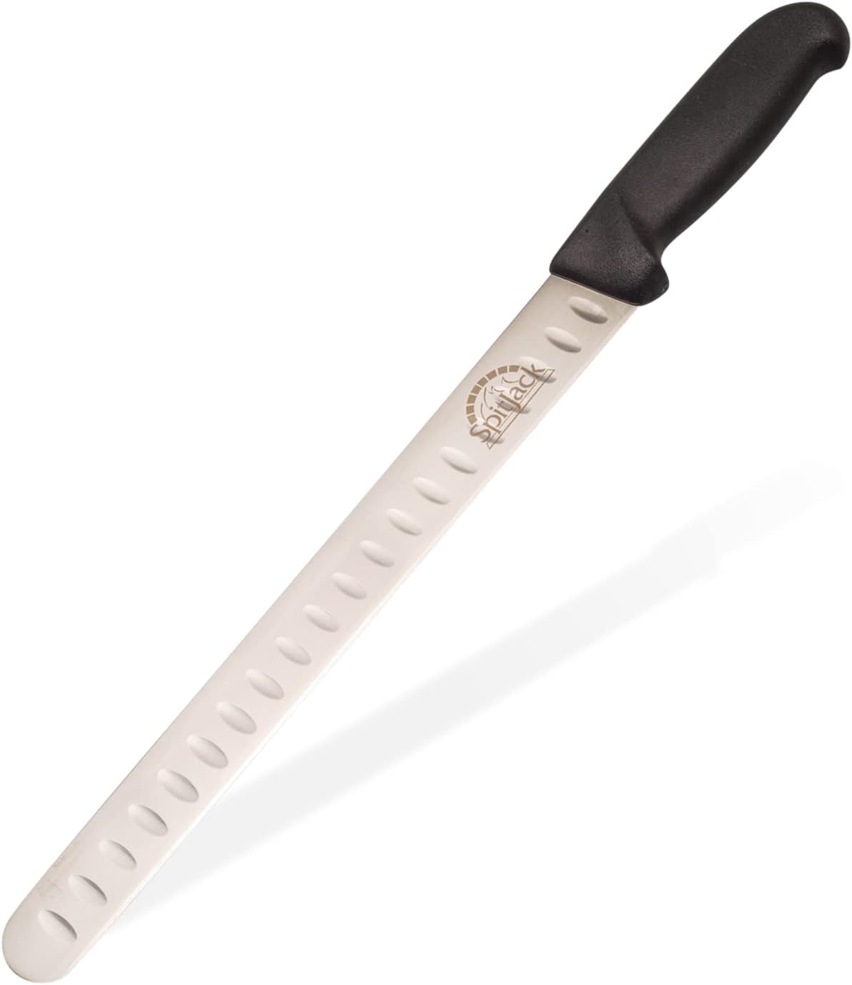 Smoked Brisket Slicing Knife, 11 Inch Stainless Granton Edge | Meat carving and slicing knife for smoked brisket, turkey, ham, and roasts, with Granton edge to help reduce sticking.