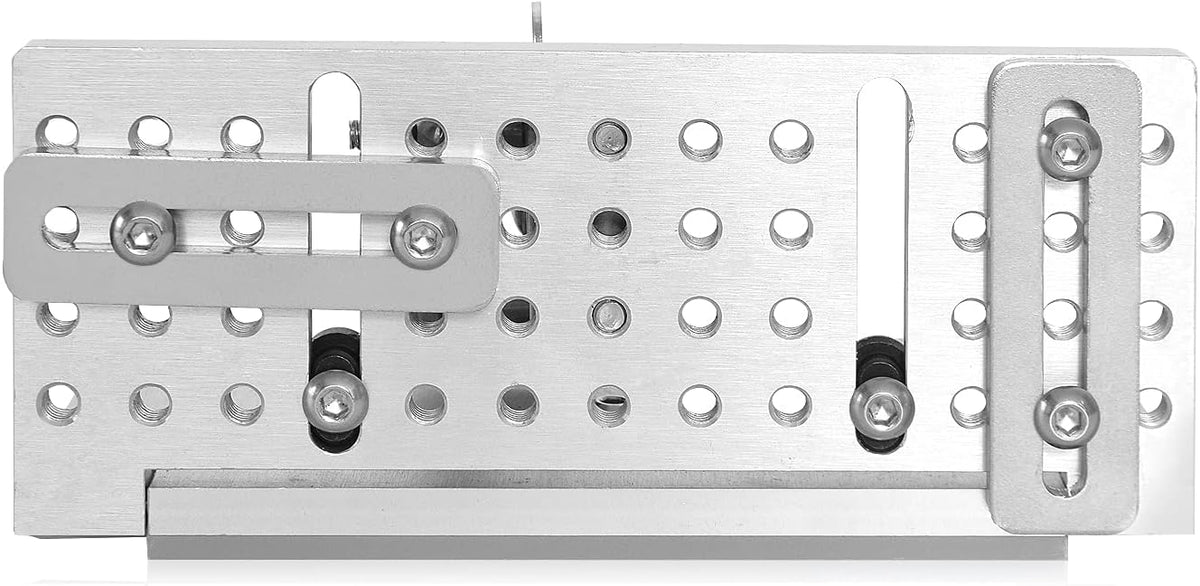 Belt Grinder Knife Jig, 7-3/4’’ Long Sharpening Locator Adjustable Angle, Belt Knife Sharpener Jig with Tool Rest, Knife Making Angle Grind Guide for Belt Sander Machine