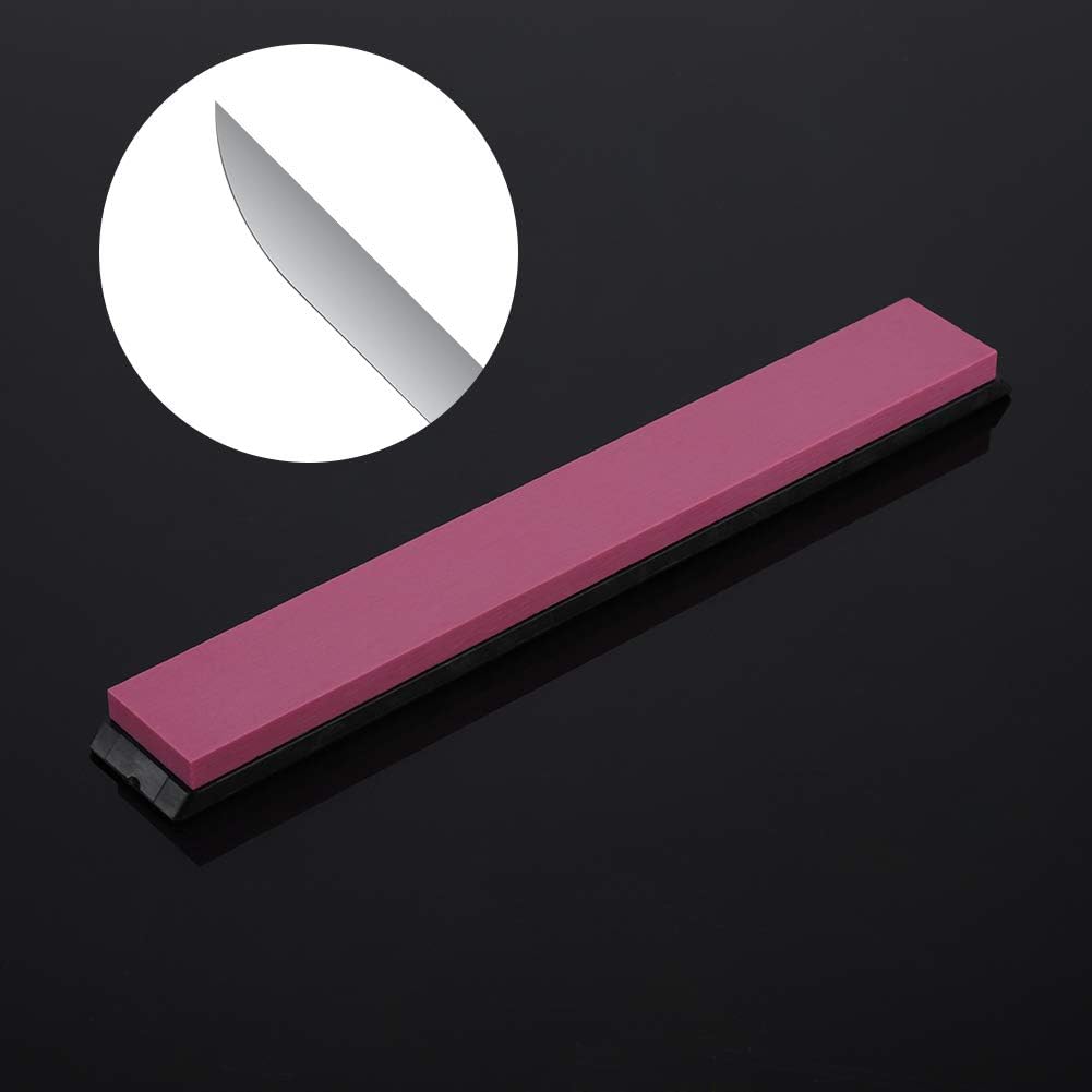 3000# Ruby Knife Sharpener Whetstone Sharpening Stone, Easy with Base, Compact and Stylish Design for Home Kitchen