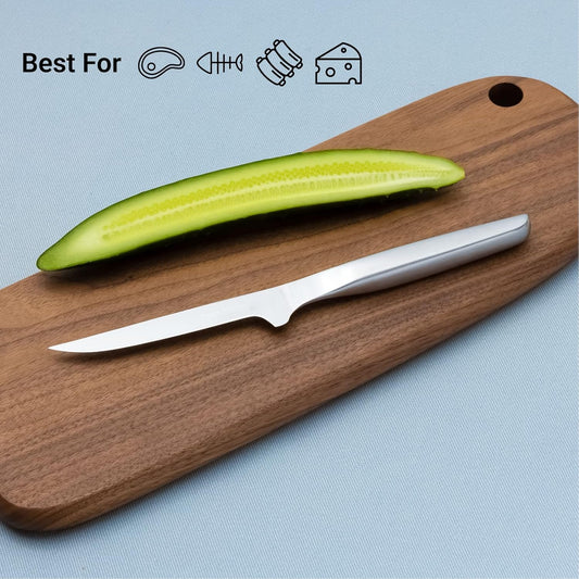 HAST 5-inch Boning Knife, Ultra-Sharp, Professional Fillet Knife, Japanse Carbon Steel, Sleek Design, Ergonomic, Lightweight, Minimalist Kitchen Décor, Premium Gift Box