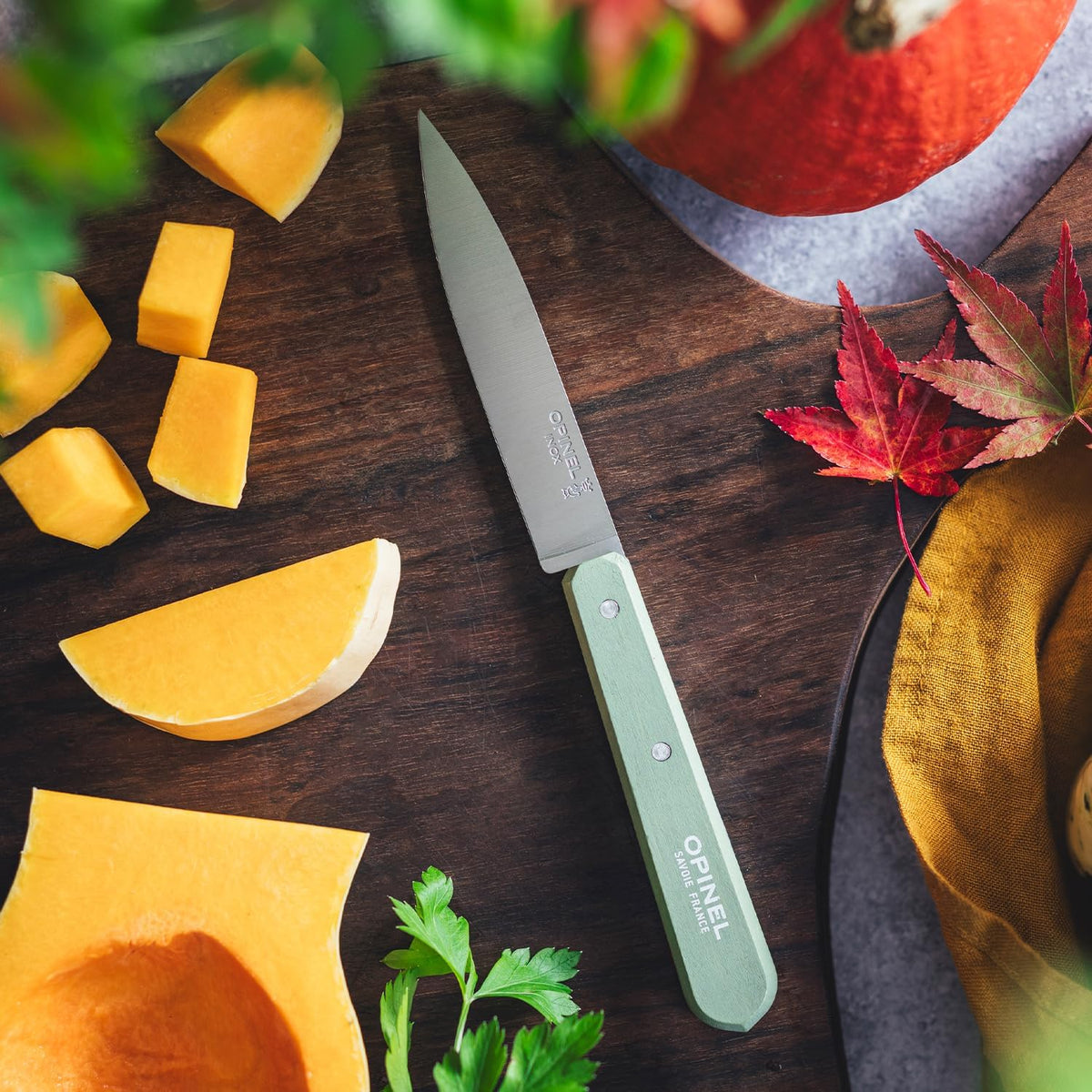 No. 112 Essential Paring Knife, Plain Edge, Hornbeam Wood (Purple)