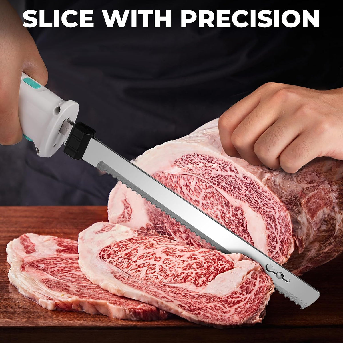 Cordless Electric Knife Set with Storage Case