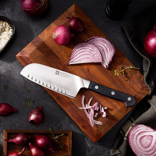 Pro 5.5" Hollow Edge Wide Santoku Knife