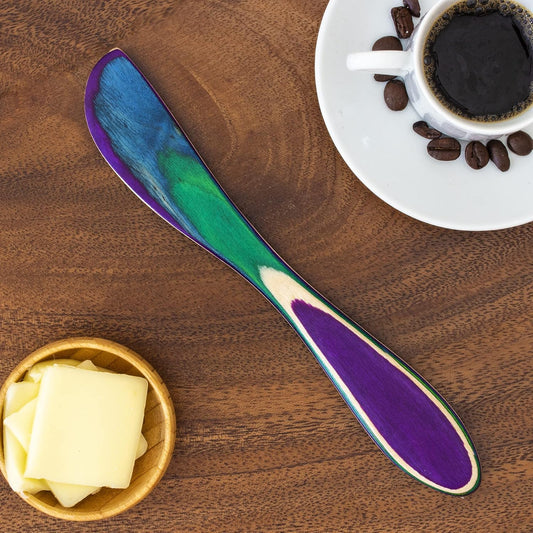 Baltique Mumbai Collection 8" Spreading Knife in Colored Birch Wood