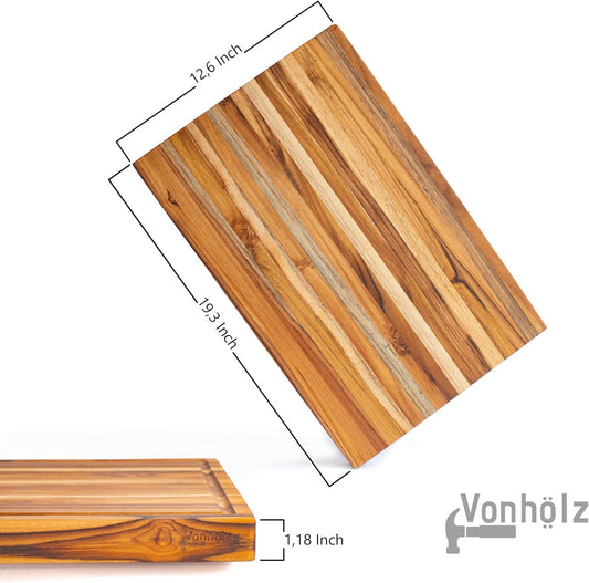 Butcher Block Table Top, End Grain Wood Cutting Board, Butchers Block, Hardwood Cutting Board, Butcher Block Countertops, Teak Wood (19 x 12 x 1.2)
