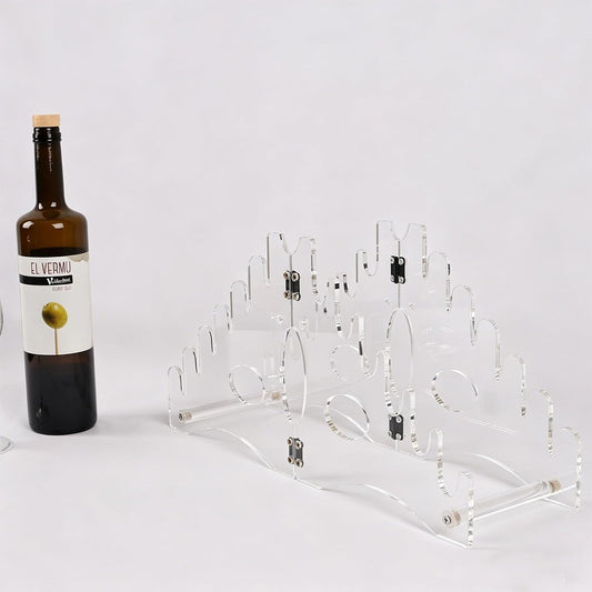 Knife Holder (Transparent Acrylic), 12-Slot Organizer & Display Stand for Pocket Knives, Sabre, Ideal for Outdoor Sports, Hiking, Hunting, DIY Activities