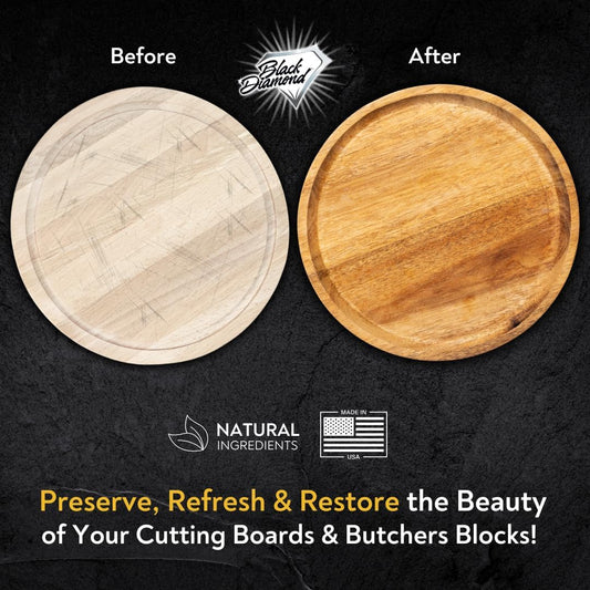 Natural Coconut Oil, Beeswax & Carnauba Wax Wood Conditioner, 5oz Tub for Cutting Boards & Butcher Blocks, Food Safe, Protects, Conditions & Extends Longevity (5.7 oz)2 PK.
