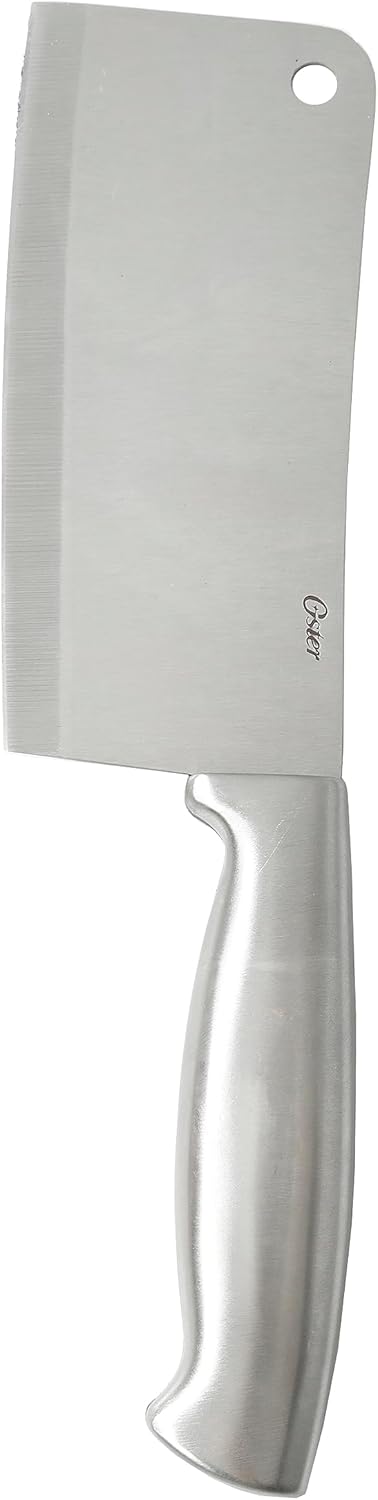 Baldwyn 6-Inch Cleaver Knife – Heavy Duty Kitchen Cutlery with Stainless Steel Handle – Sharp, Durable Chef’s Cleaver for Chopping, Slicing, and Dicing