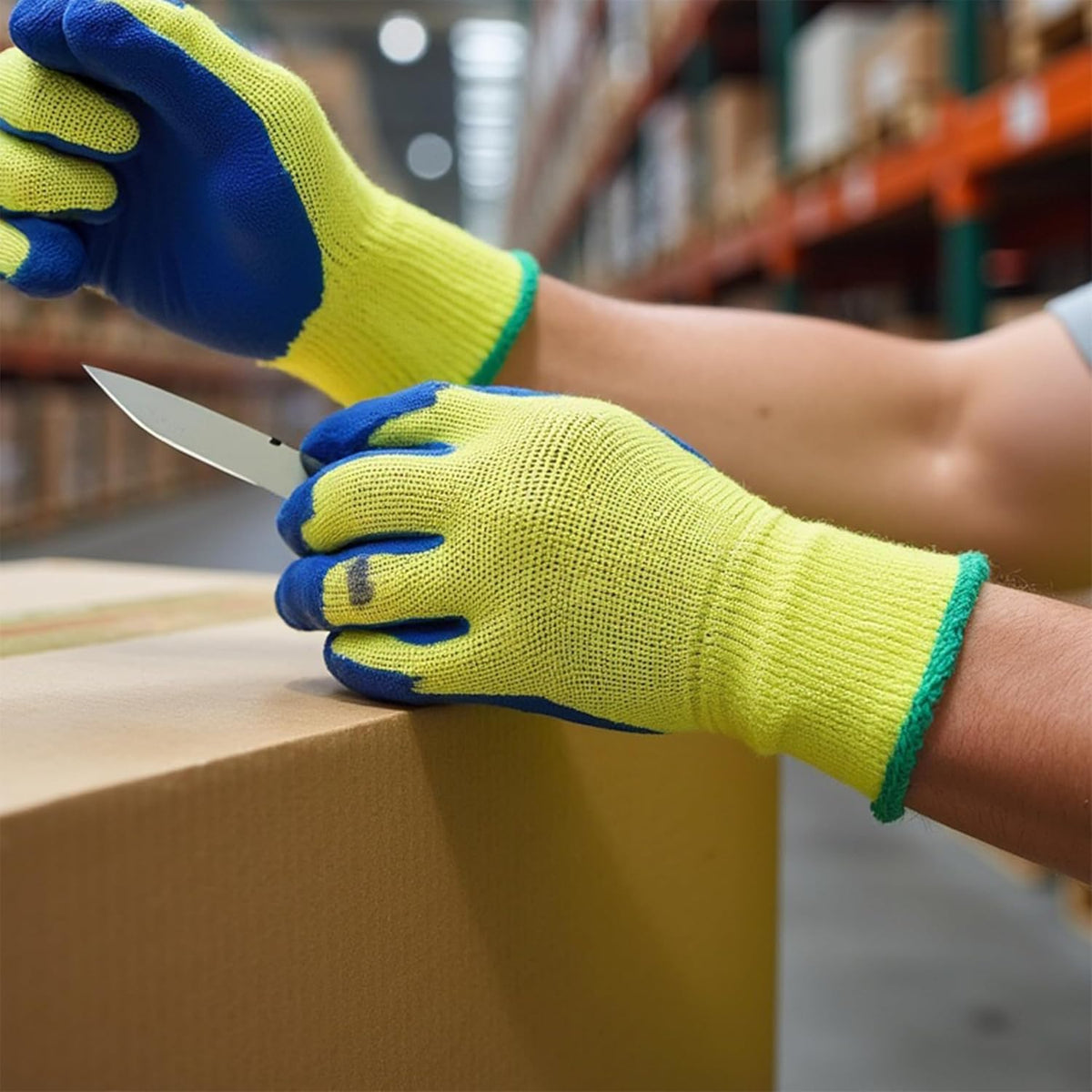 Kevlar Cut-Resistant Work Gloves, ANSI, Large