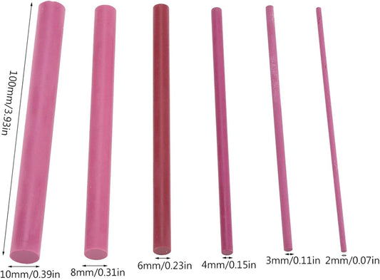 6PCS Ceramic Sharpening Rod, 3000 Grits Sharpening Stone, 6 Diameters Whetstone Knife Totety for Knife Chisel Tool