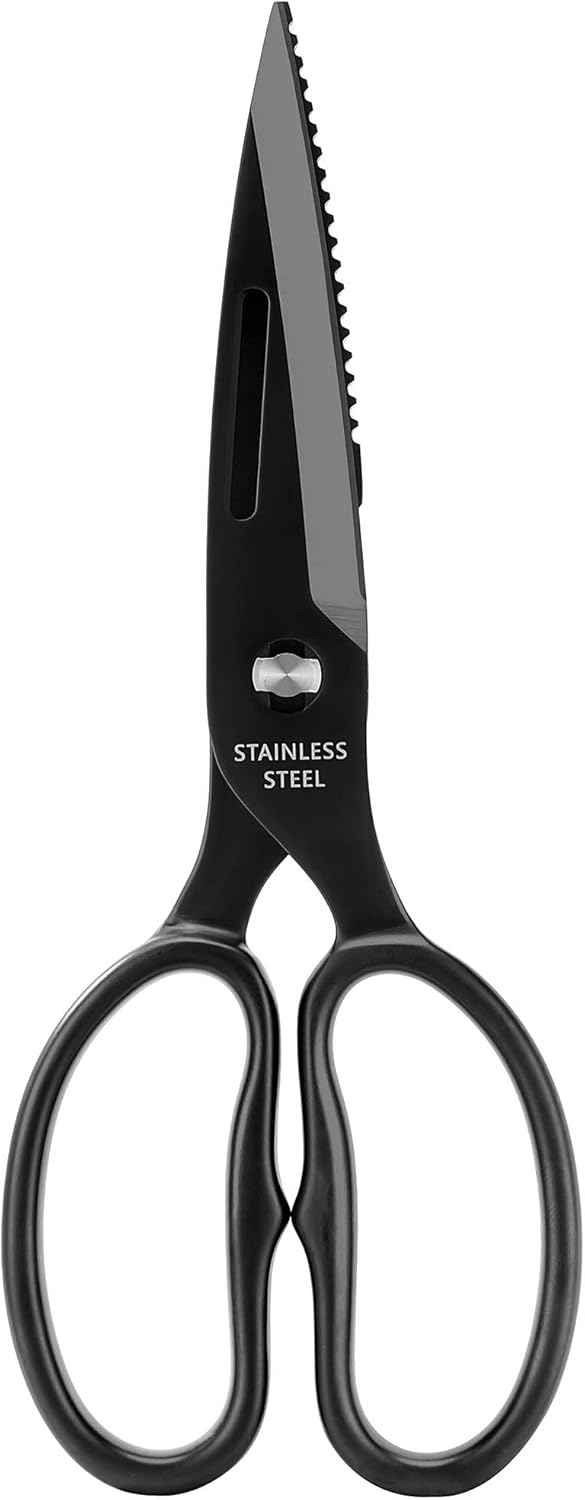 Heavy Duty Poultry Shears That Come Apart, All Purpose Kitchen Shears for Food,3Cr14 Fully Forged Stainless Steel Sharp Blades for Chicken,Meat,Seafood,Herbs Kitchen Scissors, Large, Natural