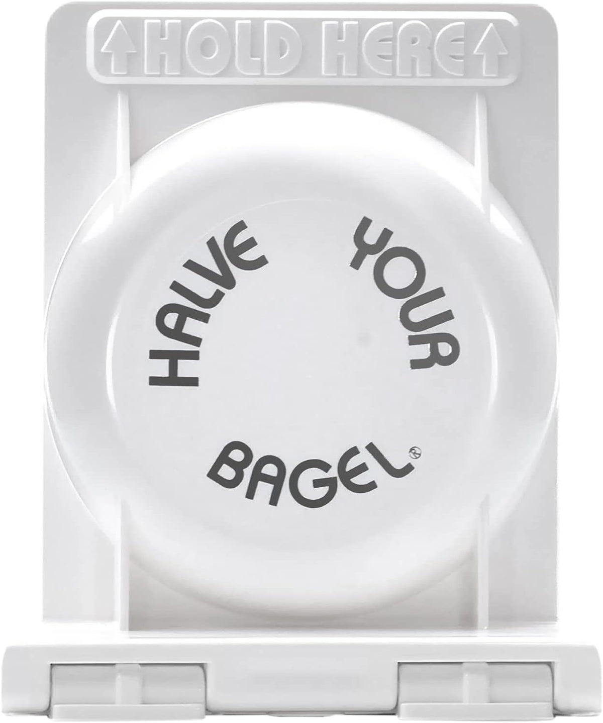 Bagel Slicer, Durable Kitchen Gadgets. Bagel Cutter with Knife for All Bagel Sizes, Dishwasher-Safe Bagel Cutter Slicer for Home, Bakeries, Coffee Shops, & more. (White)