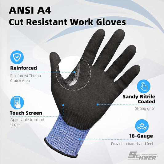 A4 AIR-SKIN Cut Resistant Work Gloves, Ultra Lightweight, AR3900, S | Precision Work, Ultra-Thin, 3D-Comfort, 18-Gauge, Reinforced Thumb, Strong Grip, Breathable, Touchscreen, Fishing, Gardening