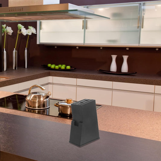 Knife Block Storage without Knives: Knives Storage Block- Universal Knife Holder for Kitchen Countertop, Easy Kitchen Knives Organize 7.87 X 6.22 X 2.99 Inches