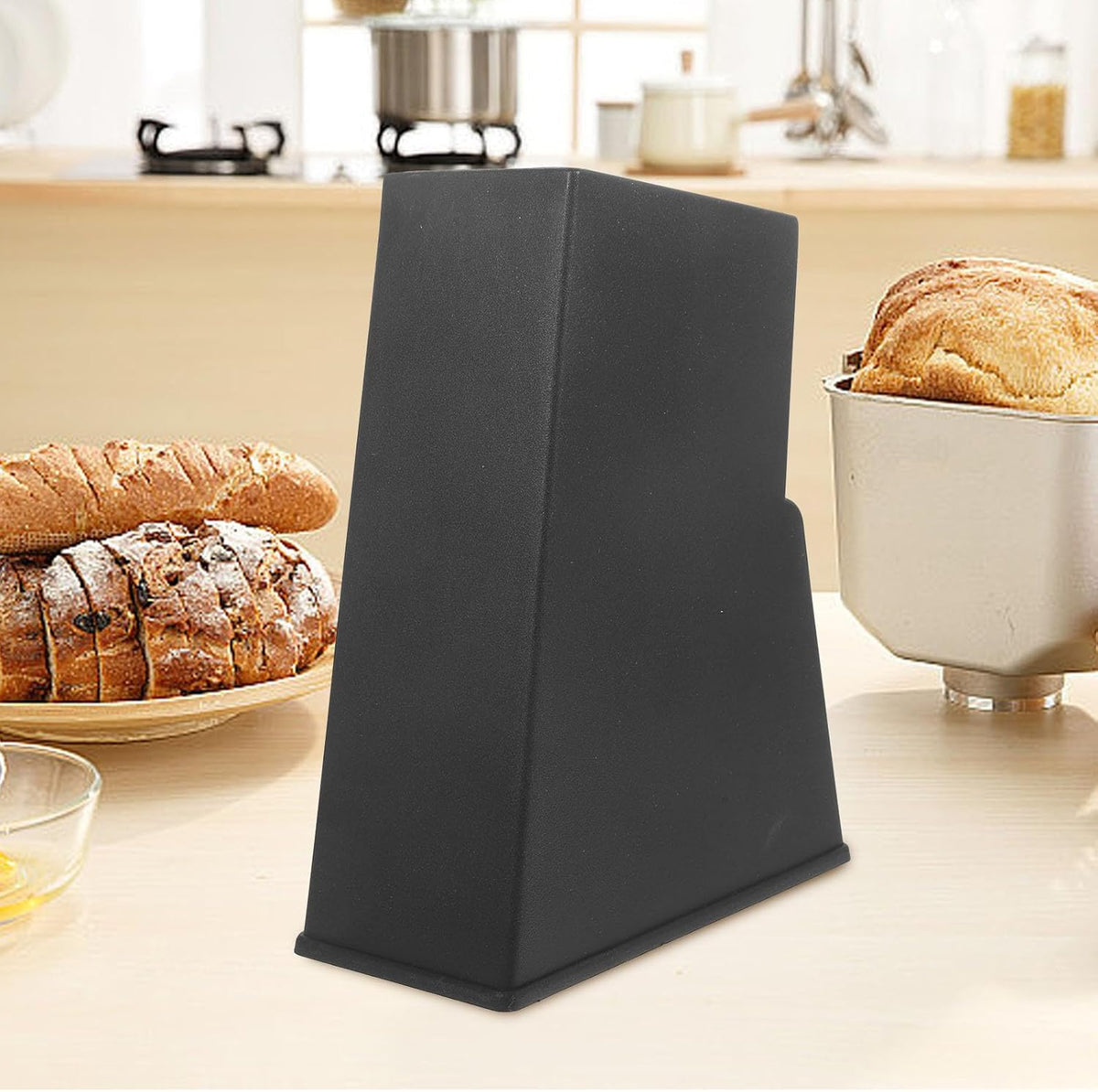 Knife Block Storage without Knives: Knives Storage Block- Universal Knife Holder for Kitchen Countertop, Easy Kitchen Knives Organize 7.87 X 6.22 X 2.99 Inches