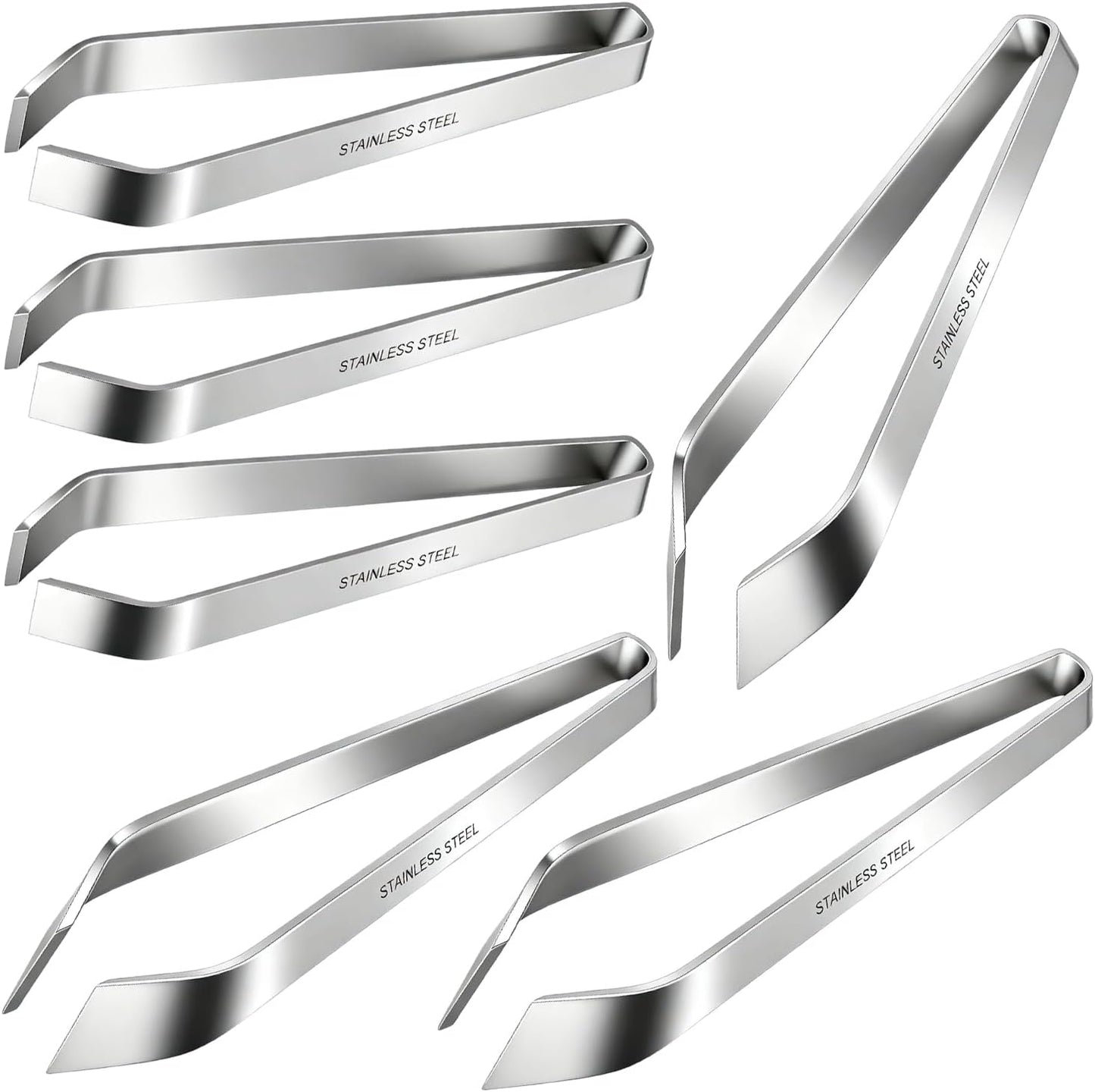 Fish Bone Tweezers, Professional Stainless Steel Flat and Slant Pliers Set for Kitchen Salmon Trout, 1 SET | Professional Stainless Steel, Flat and Slant Pliers Set, For Kitchen Salmon Trout