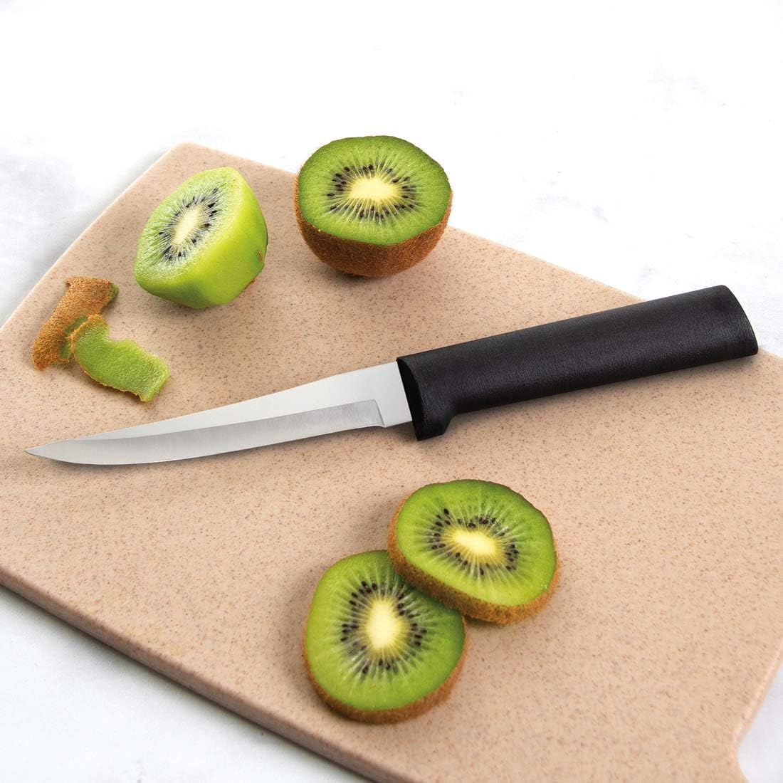 Super Parer Knife (R127), Silver Handle | 4.38" Stainless Steel Blade, Silver Cast Aluminum Handle