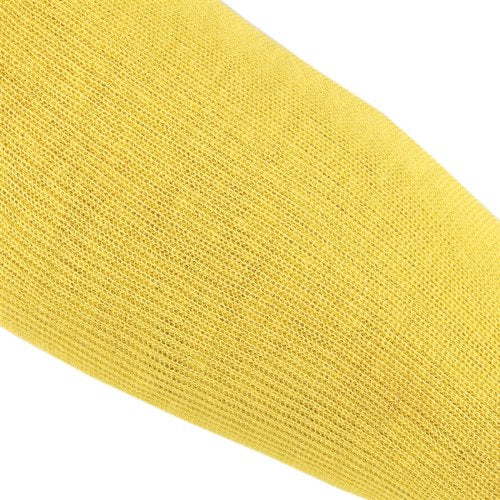 9378TE Kevlar Economy Weight 36 Gauge Sleeve with Thumb-Slot, Yellow, 18-Inch