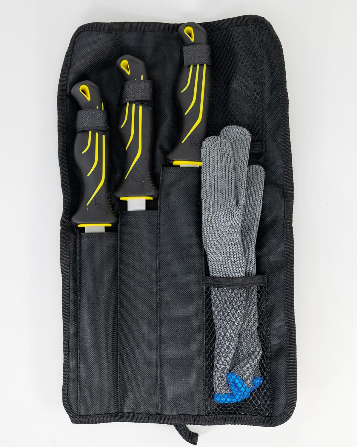 danco 4-Piece Fishing Fillet Knife Kit with Roll Bag, 6, 7 and 9-Inch Set