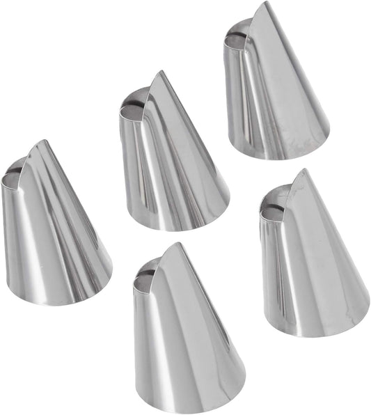 5 Pcs Anti-Cut Hand Guard Finger Protector Stainless Steel Kitchen Slicing Cutter Iron Nail Cover Safe Chop Cut Tool Practical Finger Protector