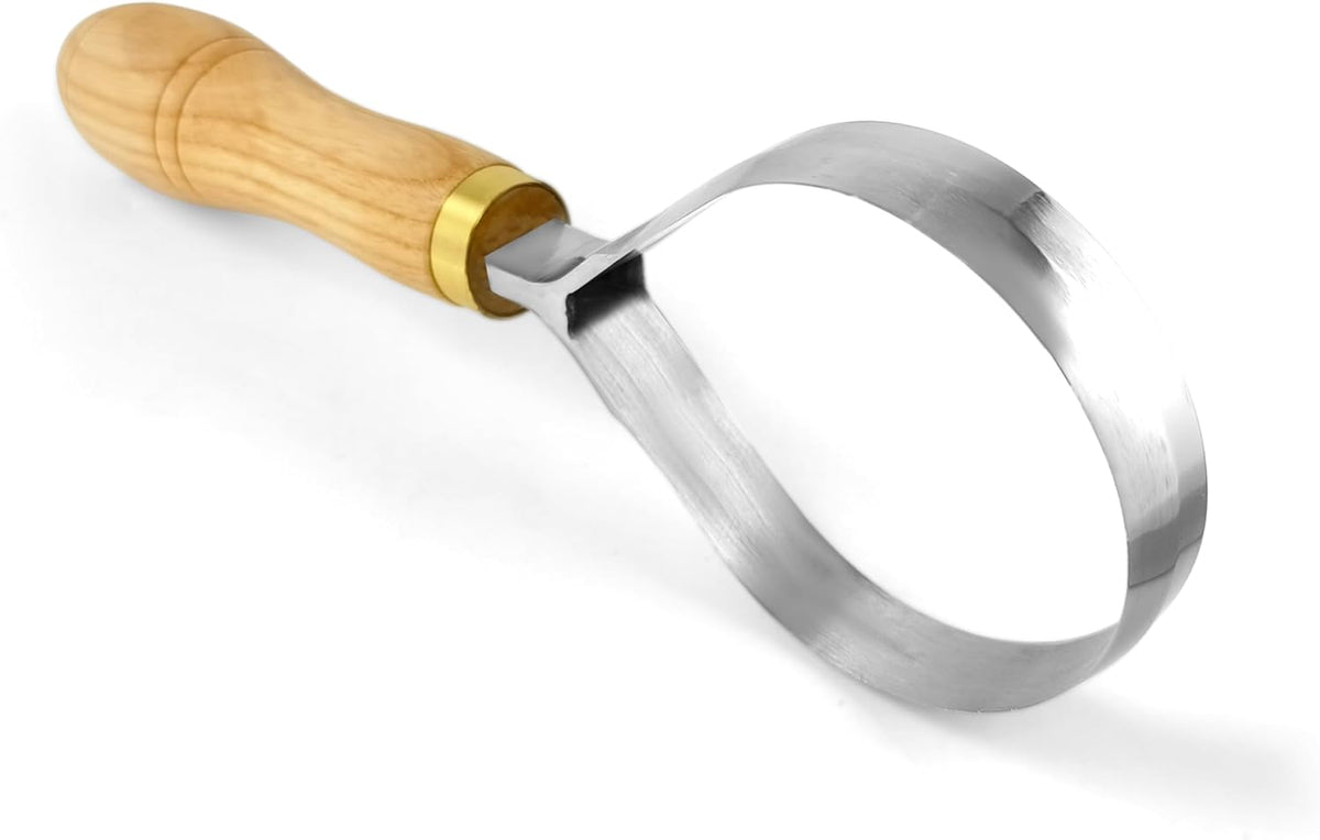 Carving Scorp Knife | Round Carving Tool for Spoons, Bowls, and Cups | Spoon Bowl Carving Tools | for Beginners | Oak Wood Handle with Carbon Steel Blade (1'in full scorp)