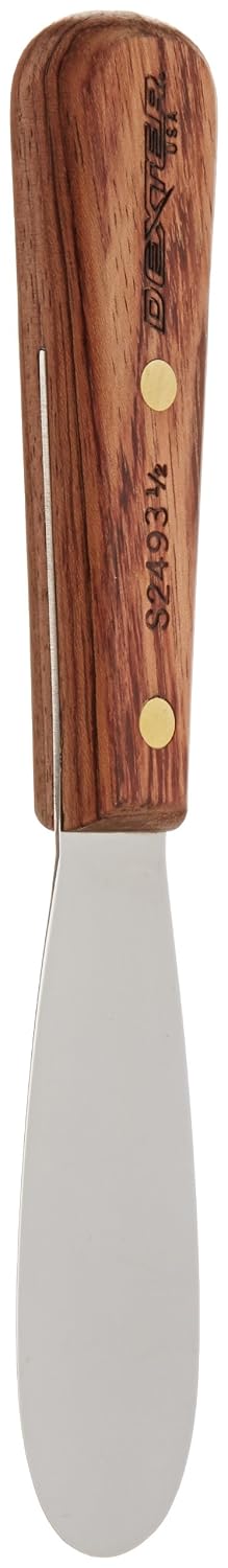 18100 Traditional Sandwich Spreader, 3.5" High-Carbon Stainless Steel Rounded Blade with Rosewood Handle, Precision Kitchen Spreader for Smooth, Even Spreading, PCP Packaging