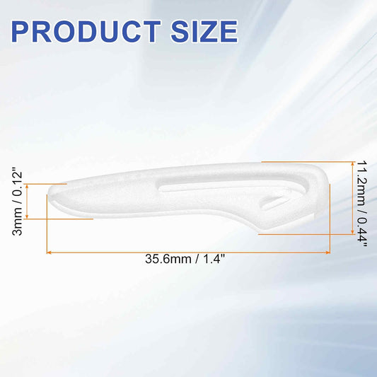 100Pcs Knife Tip Protector Cover 1.4" x 0.44" Plastic Anti-scratch Blade Tip Edge Guards for Kitchen Knife Protection Sleeves Cover, Clear