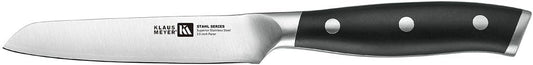 High Carbon Steel 3.5 Inch Paring Knife For Fruits (Black) | Small Kitchen Knife,Great Maneuverability, Anti-Rust, Long-Lasting Sharpness and Durability, Extended Use Without Fatigue
