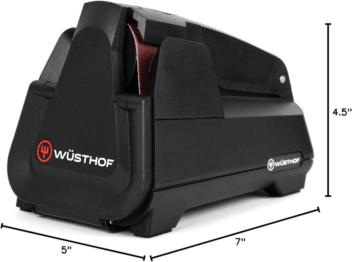 Wusthof Electric Knife Sharpener – Easy Edge Sharpener for Kitchen Knives – Black