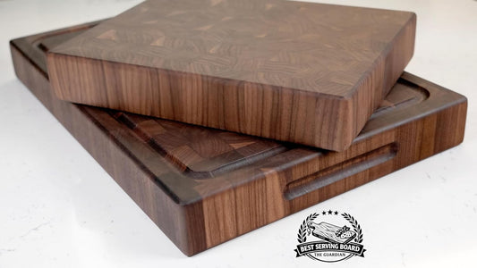 Walnut End Grain Cutting Board, Small 12x9" | Handmade Premium Butcher Block, Made in USA