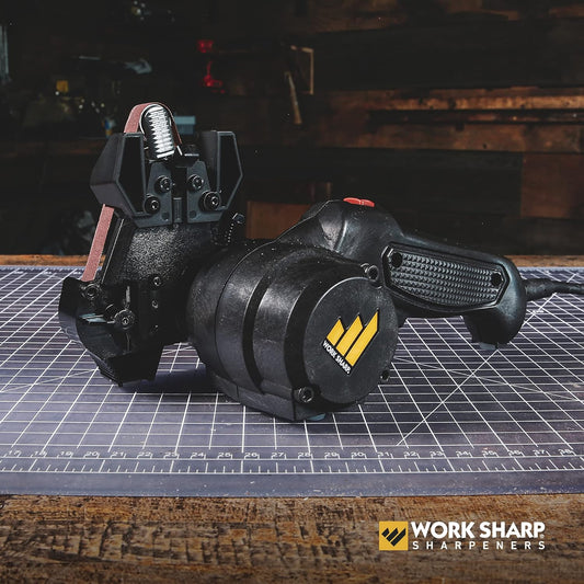 MK2 Electric Knife Sharpener – Adjustable 2-Speed Knife Sharpening System for Kitchen Knives, Pocket Knives, Scissors, Axes & Garden Tools