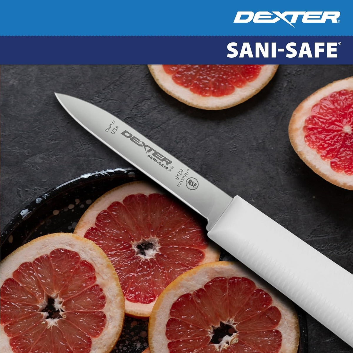 Paring Knife | S104 | Sani-Safe | 3 1/4" Blade