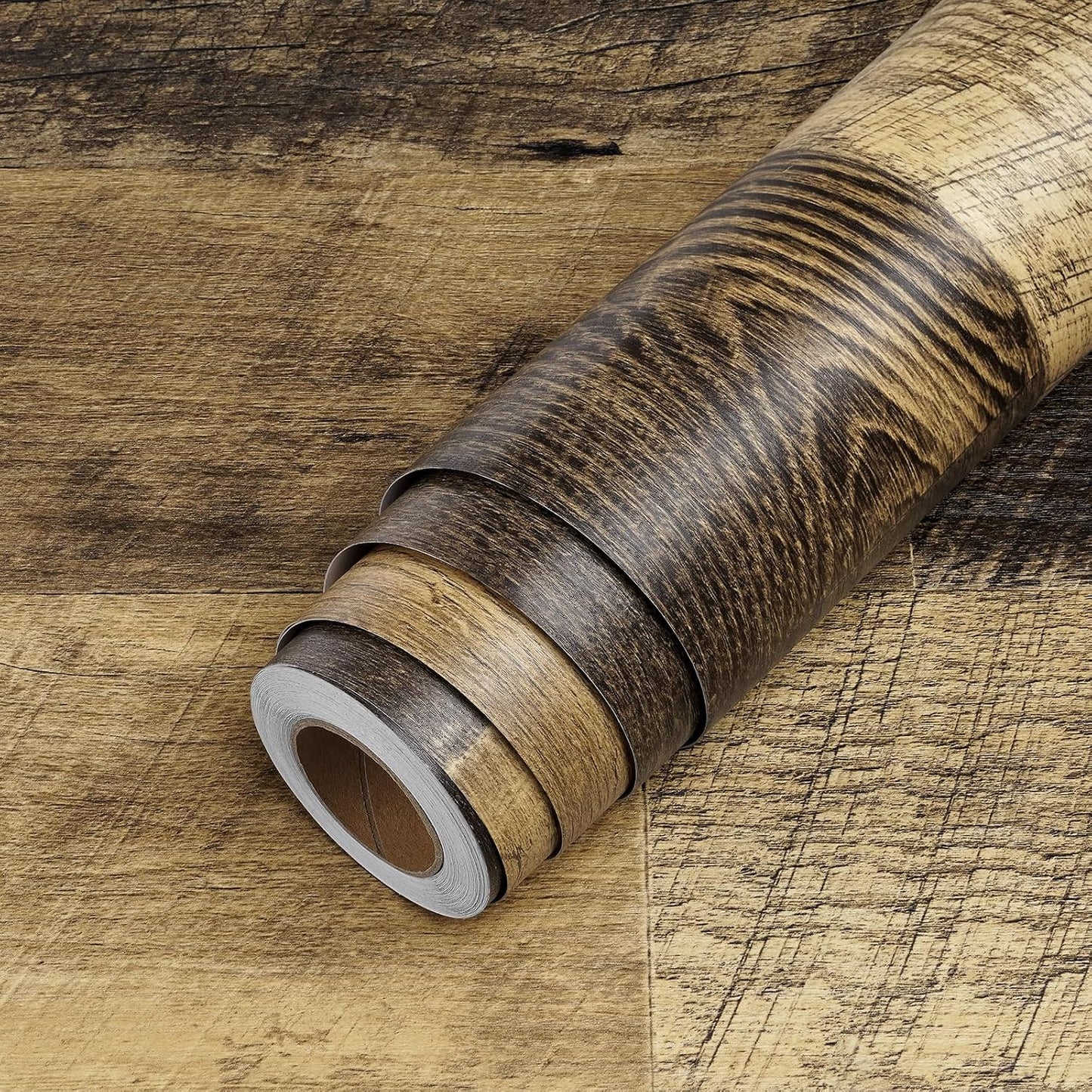Thick Butcher Block Contact Paper for Countertops Waterproof Brown Wood Contact Paper Peel and Stick Countertops Shiplap Peel and Stick Wood Wallpaper Removable for Cabinets Wall 15.8"x80"