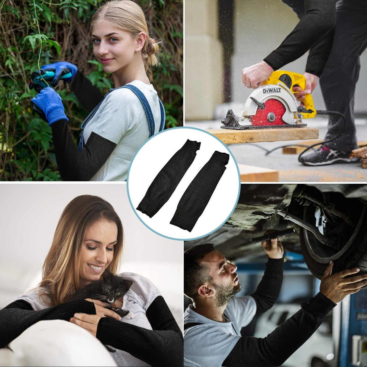 Arm Sleeves Arm Protectors Cut Heat Burn Resistant Sleeve,Anti Abrasion for Thin Skin and Bruising Garden Kitchen Farm