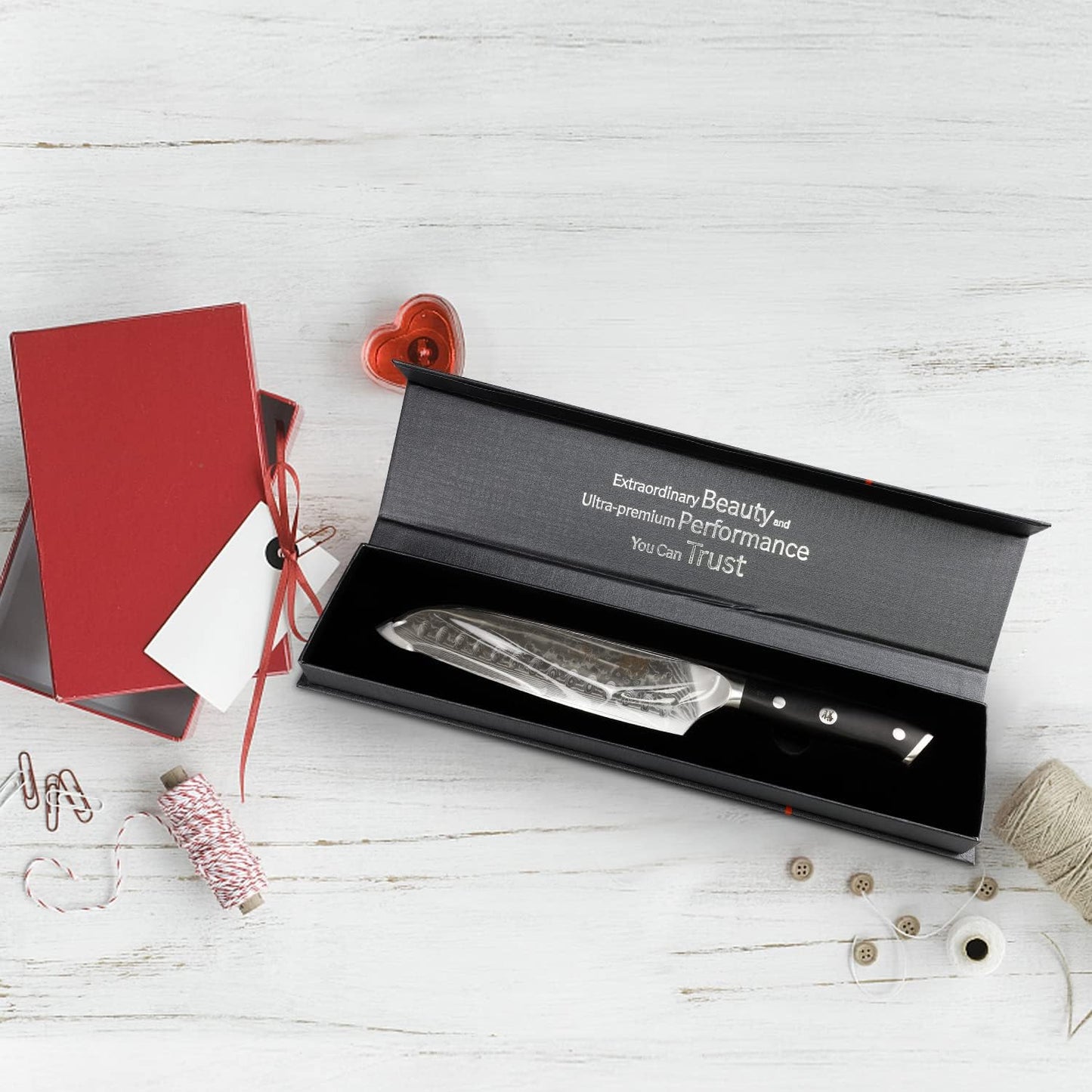 Damascus Knife Set, Japanese Super Steel 3 PCS Damascus High Carbon Professional Ultra-Sharp Kitchen Chef Knife Set with G10 Handle Gift Box | Damascus High Carbon Professional Ultra-Sharp Kitchen Chef Knife Set with G10 Handle Gift Box
