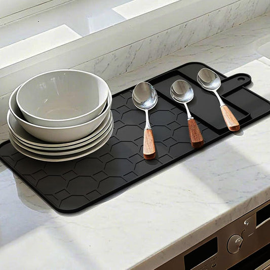 Luqeeg Cleaver Drawer Organizer 10 Slots Detachable Knife Holder Dishwasher Safe Detachable Drawer Organizer Design with Soft Grip Lining for Kitchen Cutlery Cleaver Storage (Black)