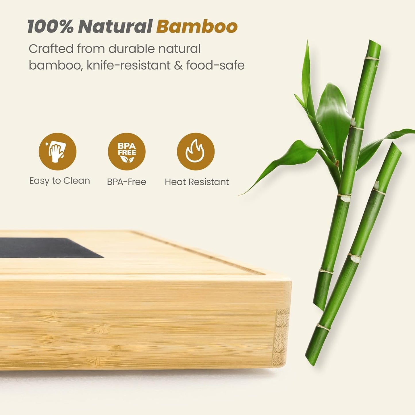 Extra Large Bamboo Charcuterie Board, 3-Layer Pull-Out Trays, Brown | 33.7"x15.7" 3-Layer Pull-Out Cheese Board with Slate Plate, Knife Set, Bowls, Ideal for Home Parties and Housewarming Gifts