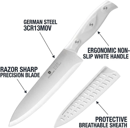 3PCS Chef Knife, Ultra Sharp Kitchen Knife, High Carbon Stainless Steel Chef knife set