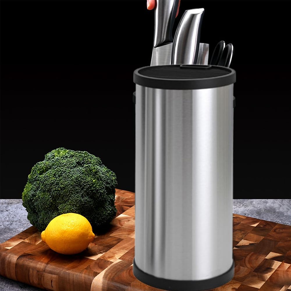 Universal Knife Block Without Knives Knife Block Detachable Knife Storage Space Saver for Kitchen Knife Organizer,Square