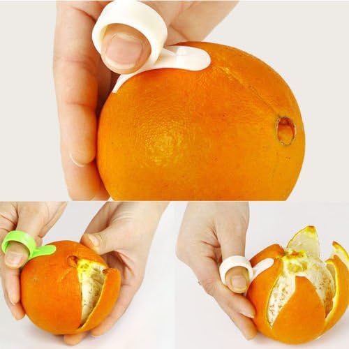 Orange Peeler Set Orange Peeler Easy Open Citrus Lemon Citrus Peel Cutter Vegetable Slicer Fruit Tools Kitchen Gadgets (15 Pack Colorful)