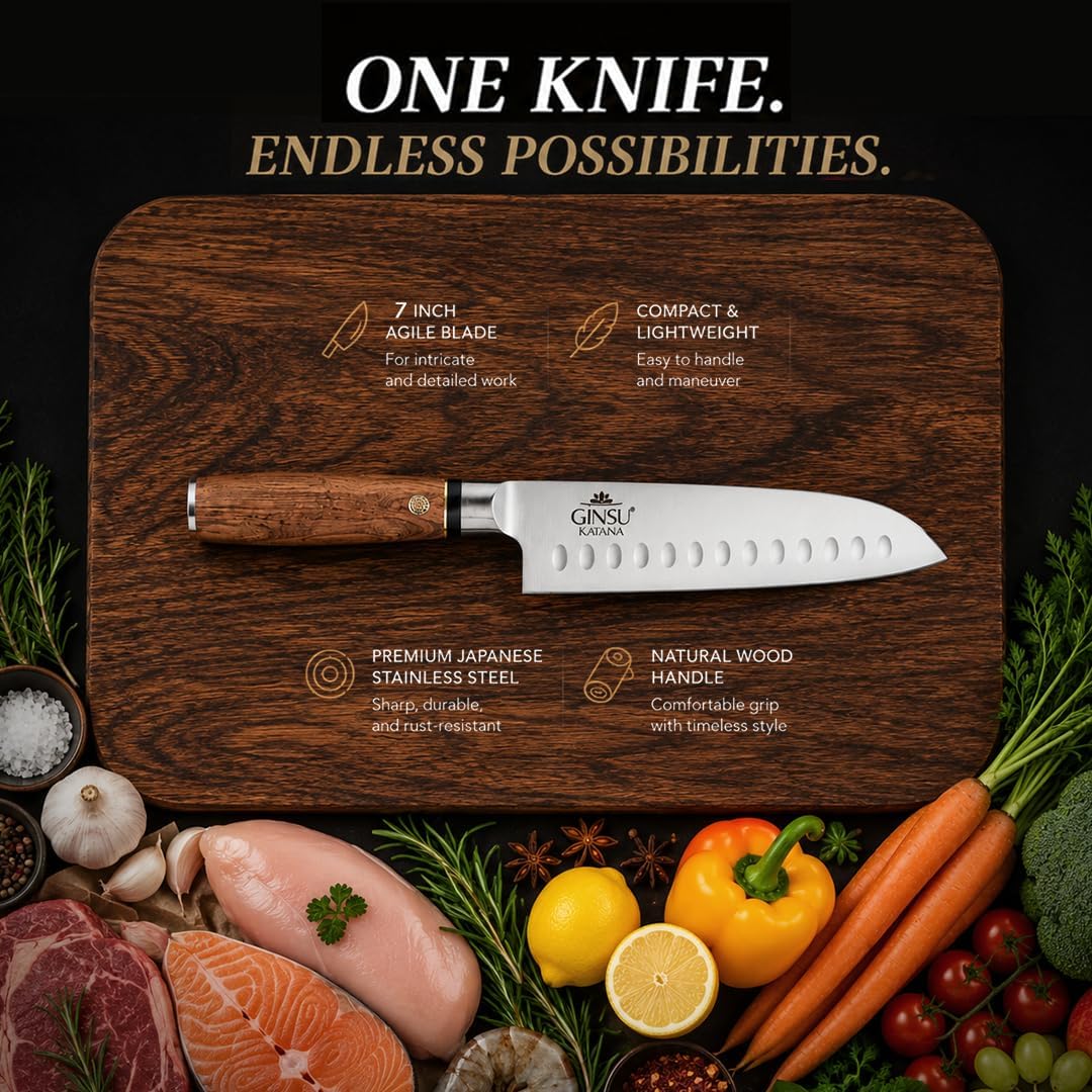 7" SANTOKU KNIFE | TRADITIONS COLLECTION JAPANESE KNIVES | BEST KNIFE FOR YOUR KITCHEN