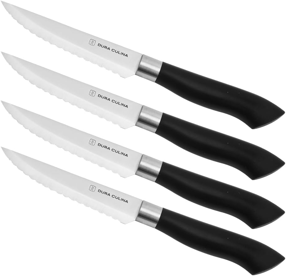 2 Piece Santoku Knife Set 7 Inch and 5 Inch Santoku Knives - Professional Grade Sharp High Carbon Stainless Blades for Effortless Slicing, Cutting and Chopping With Matching Blade Guards